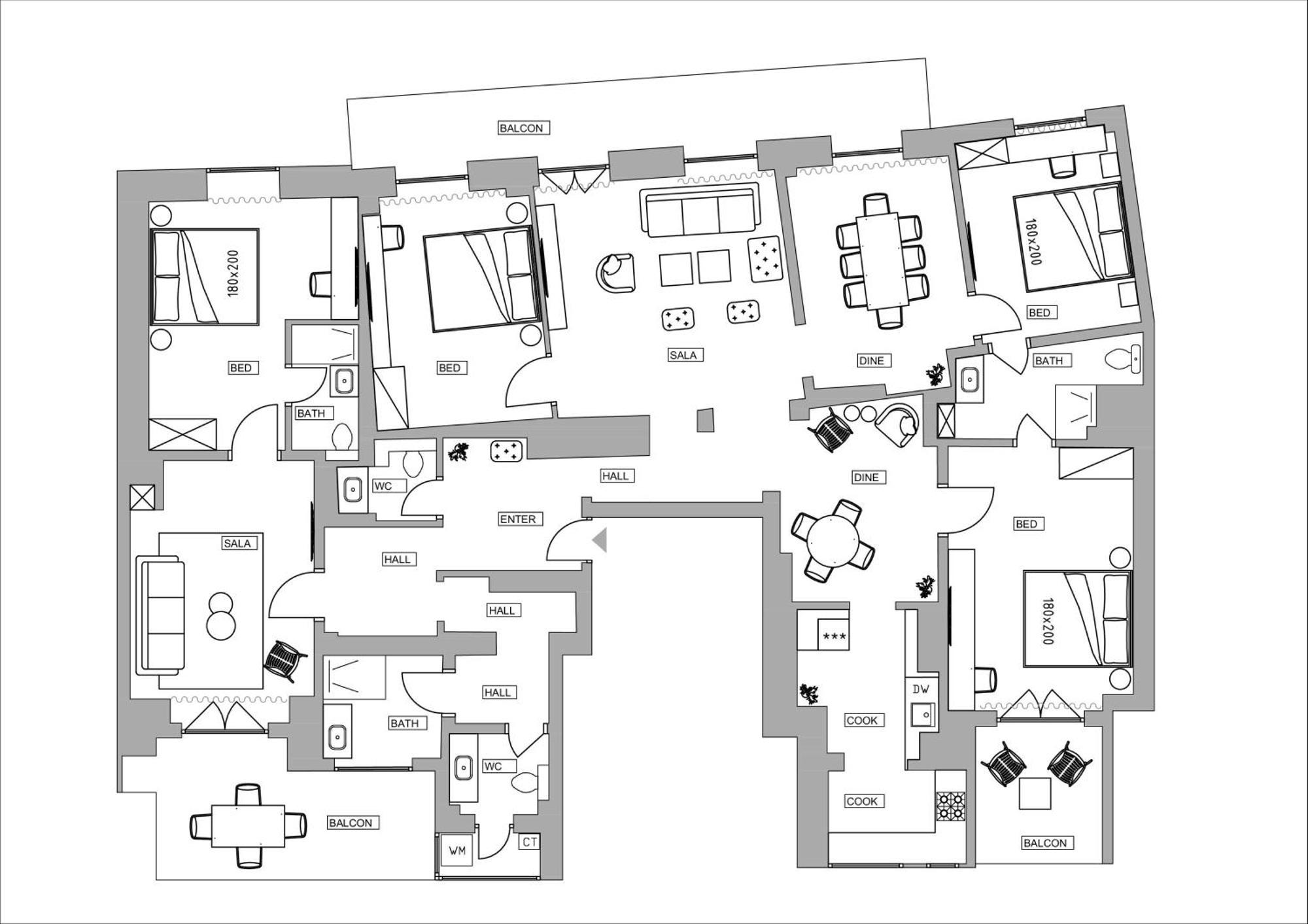 Loggia & Luxe 5Br Penthouse In Universitatii Area Bukurešť Exteriér fotografie